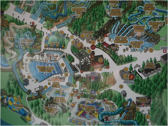 Six Flags Georgia Park Map Park Map Picture Of Six Flags White Water atlanta Marietta