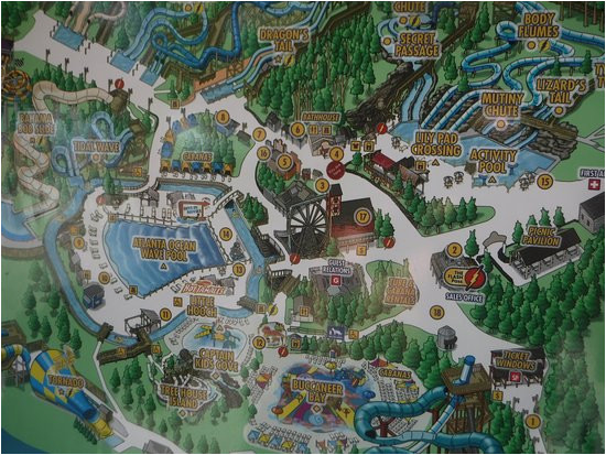 Six Flags Over Georgia Park Map Park Map Picture Of Six Flags White Water atlanta Marietta