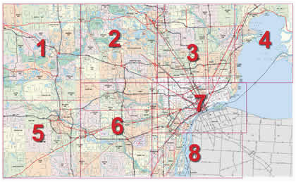 Street Map Of Detroit Michigan Mdot Detroit Maps
