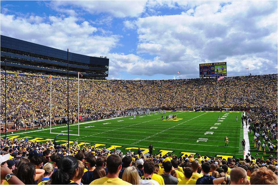 University Of Michigan Stadium Map Michigan Wolverines Football In Ann Arbor