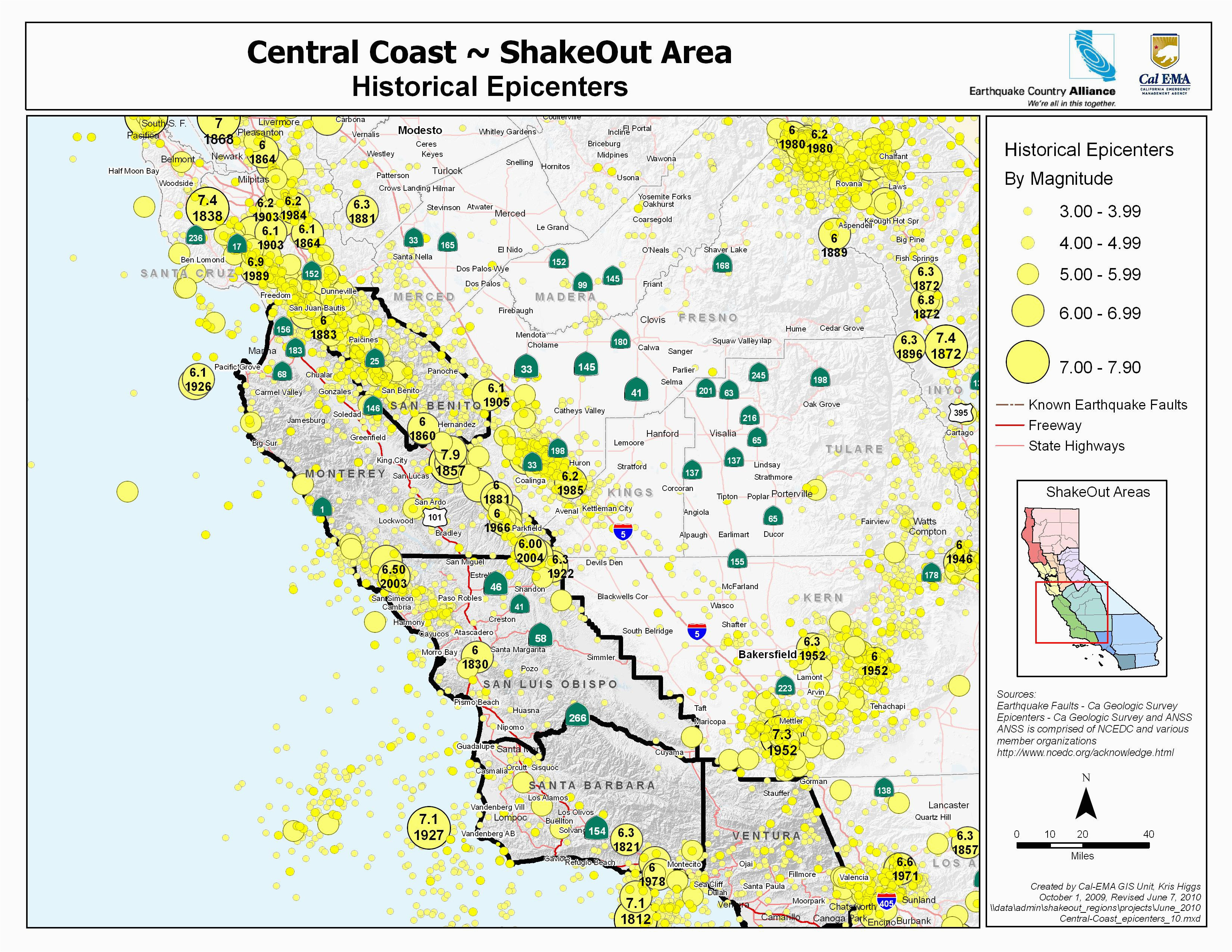 Usgs California Nevada Earthquake Map Earthquake Map northern California New San Francisco Earthquake Map