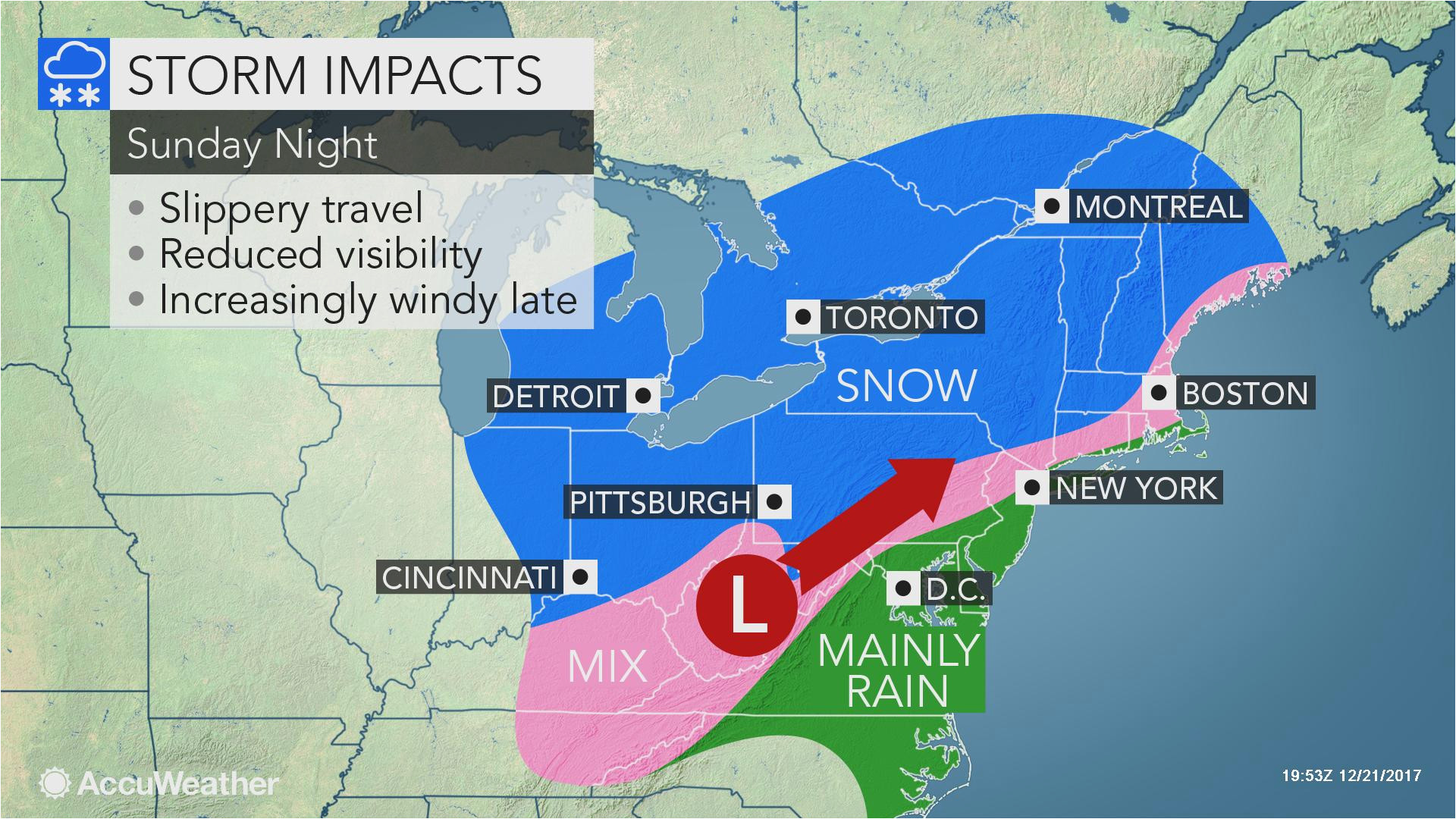 Weather Map Columbus Ohio Christmas Eve Day Winter Storm to Snarl Traffic In Midwestern and