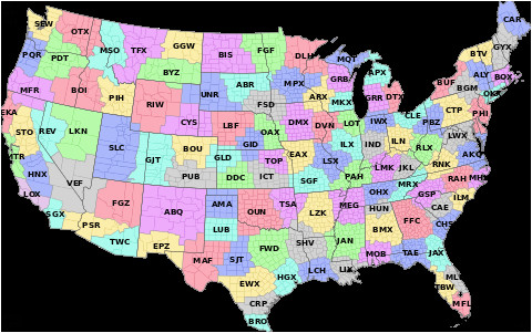 Weather Map for Colorado List Of National Weather Service Weather forecast Offices Revolvy