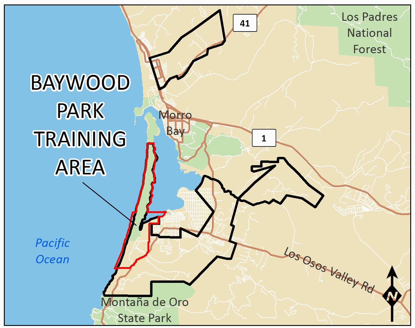 Where is Los Osos California On A Map Baywood Park Training area