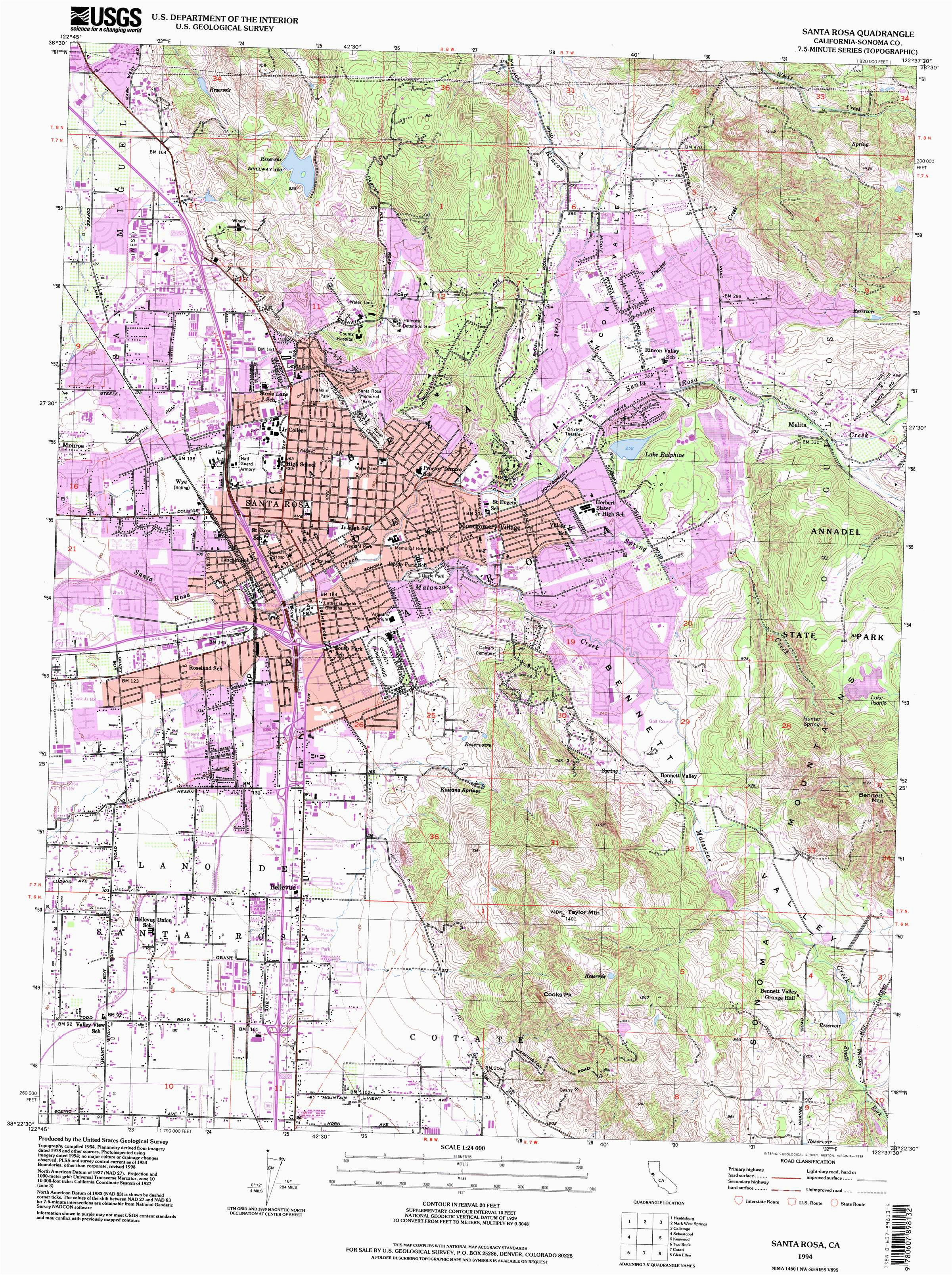 Where is Santa Rosa California On the Map Of California Santa Rosa Map Of California Klipy org