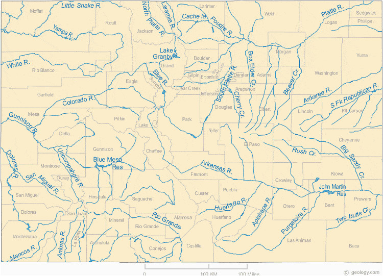 Where is the Colorado River On A Map Colorado Lakes Map Luxury Colorado Mountain Ranges Map Printable Map