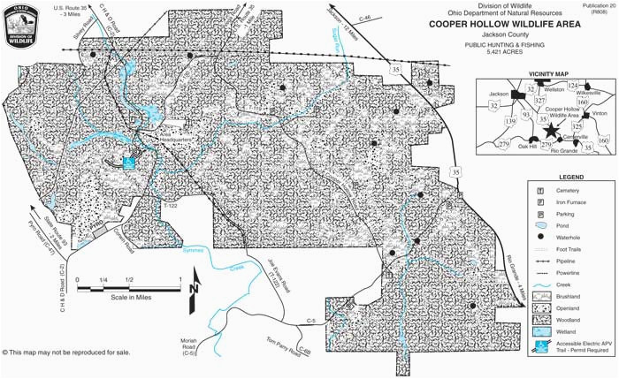 Wild Boar In Ohio Map Cooper Hollow Wildlife area