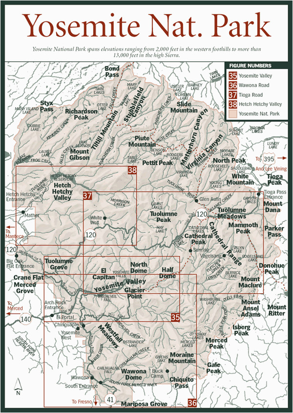 Yosemite On Map Of California Yosemite National Park Map Yosemite 2012 Pinterest Yosemite