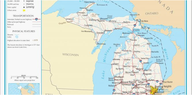 Ada Michigan Map Michigan Elevation Map Maps Directions