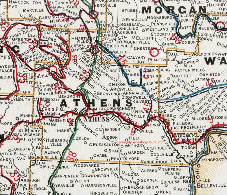 Athens Ohio On Map Secretmuseum