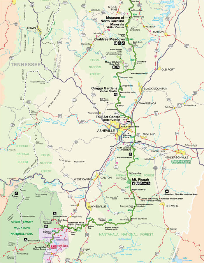 Blue Ridge Georgia Map Georgia Mountains Map Fresh Blue Ridge Parkway Maps Maps Directions