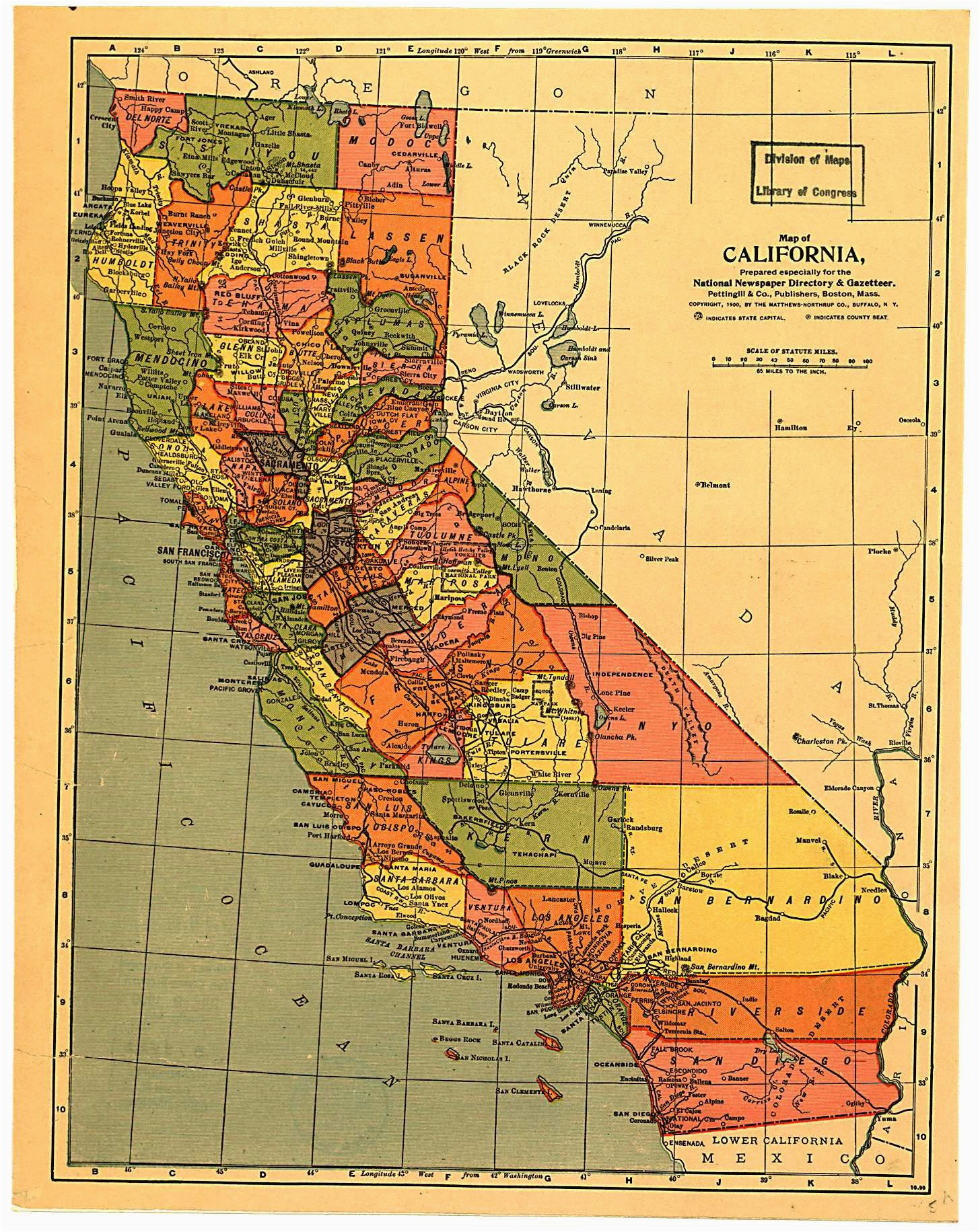 Buellton California Map California Map 1900 Maps California History California Map