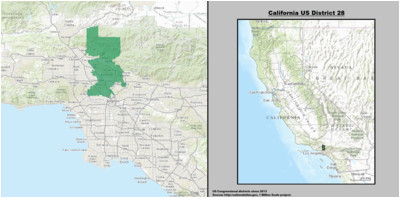 California 52nd Congressional District Map California S 28th Congressional District Wikipedia