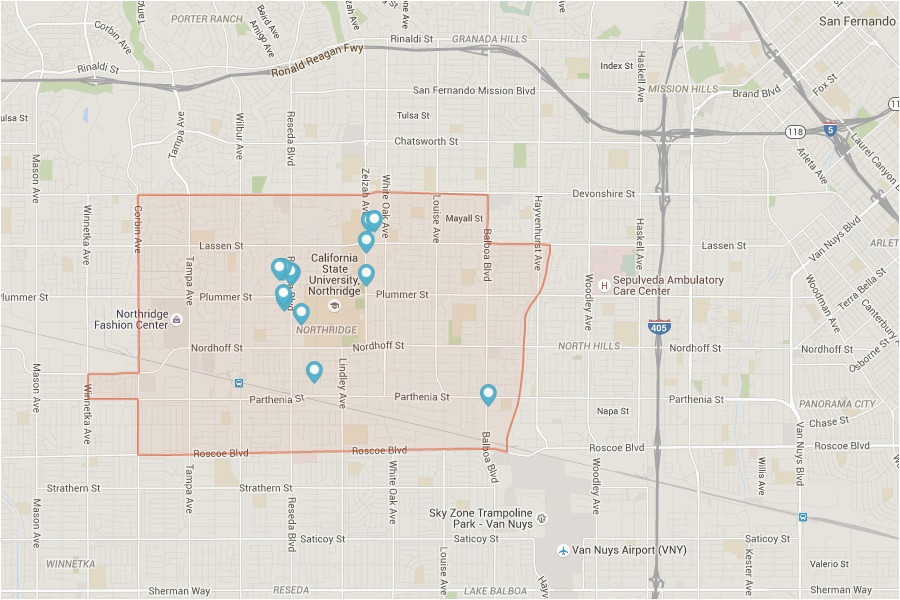 California State University northridge Map Los Angeles Air Quality Map New Living In northridge La Jewel Of the
