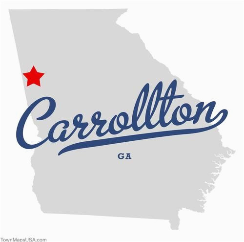 Carrollton Georgia Map Map Of Carrollton Georgia Ga Carrollton Ga My town Pinterest