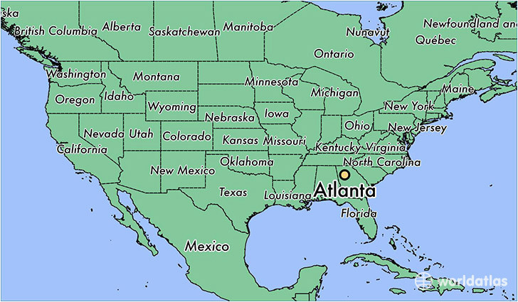 Carrollton Georgia Map where is atlanta Ga atlanta Georgia Map Worldatlas Com