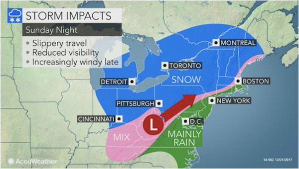 Cleveland Ohio Weather Map Snow Christmas Eve Could Make for Slippery Travel Conditions In