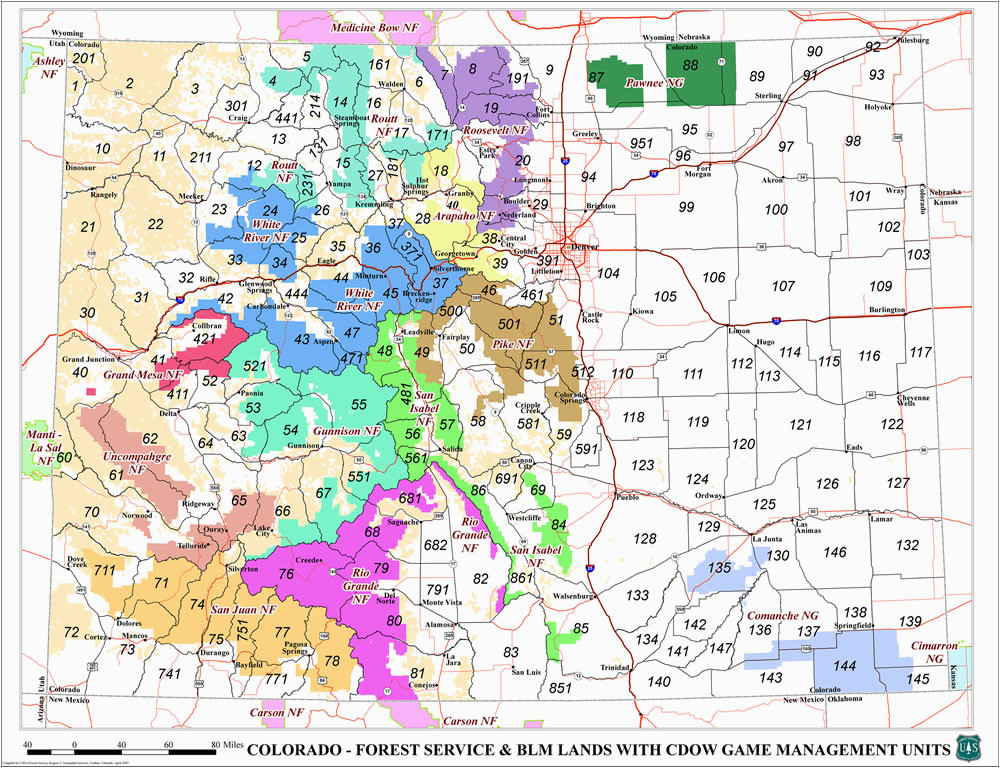 Colorado Hunting Unit Maps Best Colorado Hunting Unit Map Galleries Printable Map New