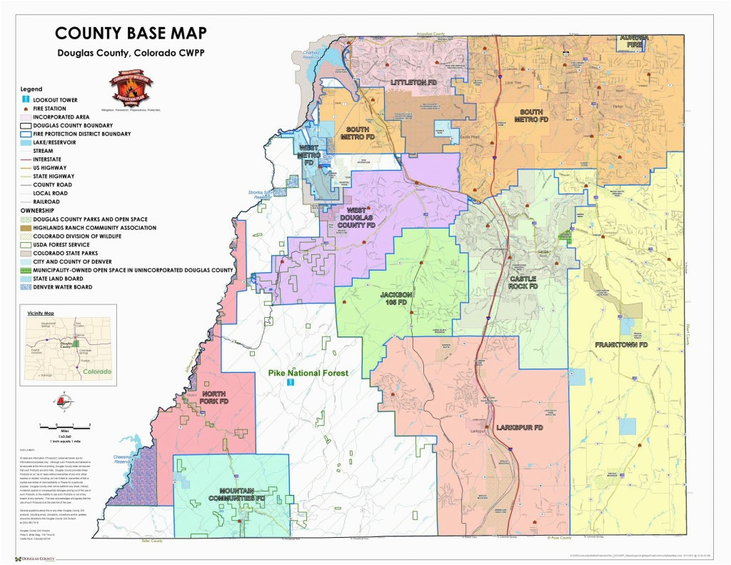 Colorado Public Land Map Maps Douglas County Government