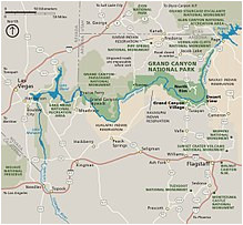 Colorado River Map Grand Canyon Grand Canyon National Park Wikipedia