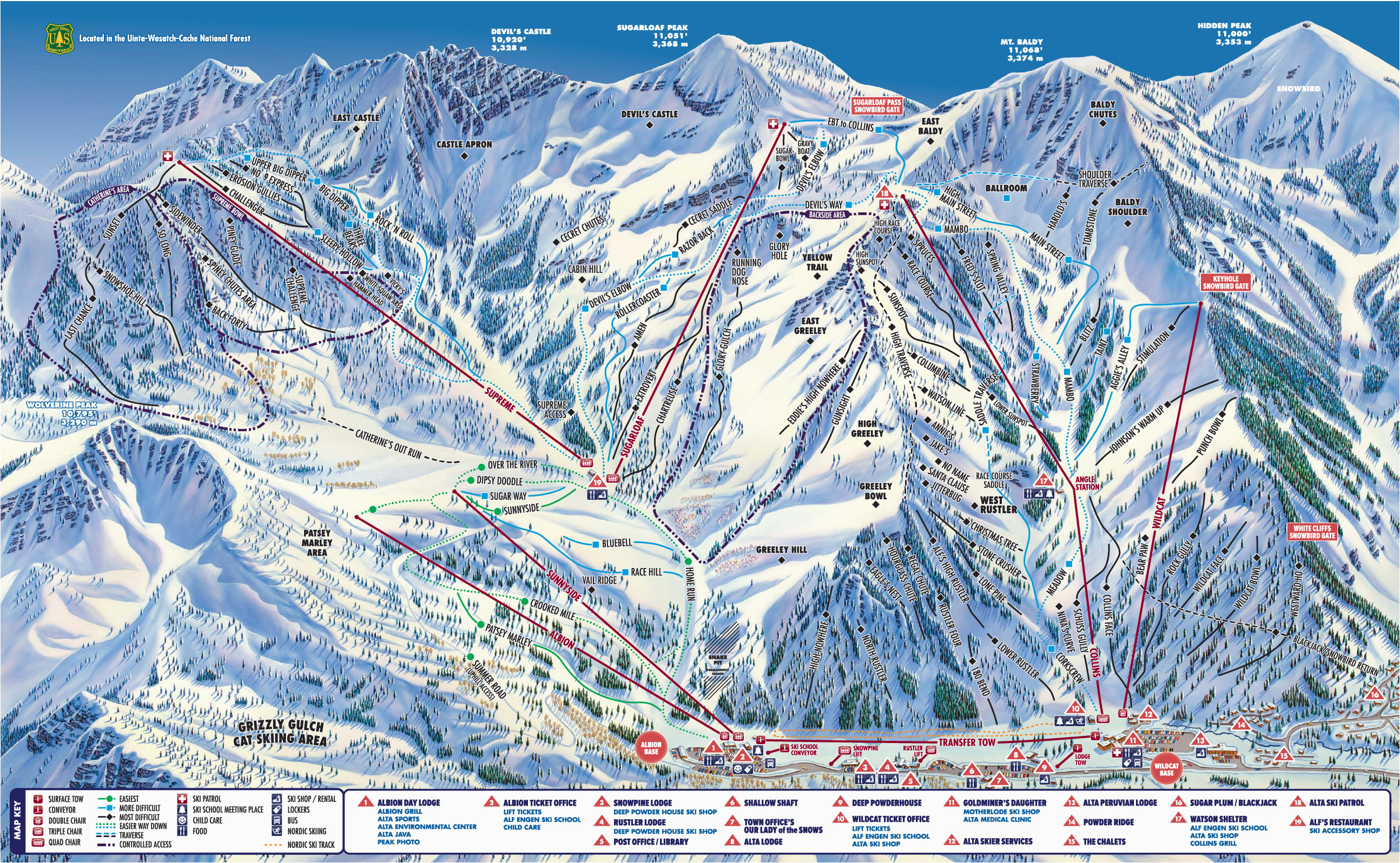 Colorado Ski Resort Maps Trail Maps for Each Of Utah S 14 Ski Resort Ski Utah