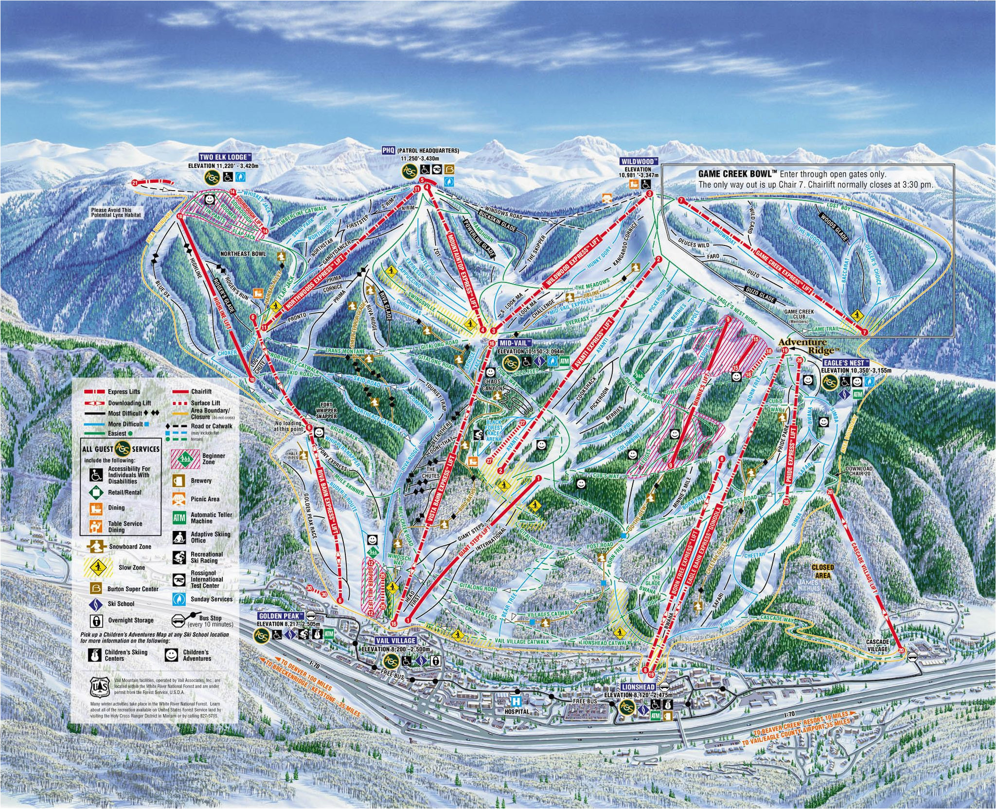 Colorado Ski Resort Maps Vail Trail Map Wanna Go Back Already Love these Vail Colorado