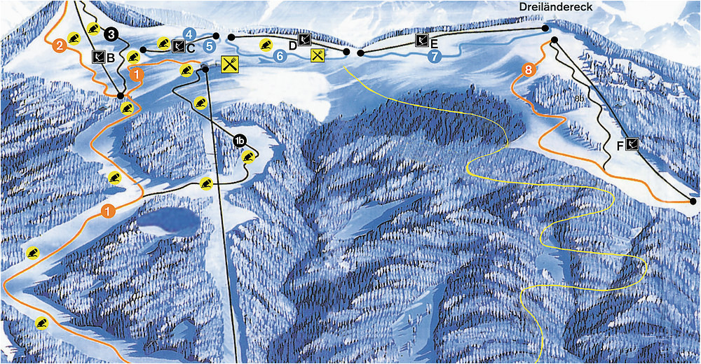 Colorado Springs Ski Resorts Map Bergfex Ski Resort Dreilandereck Arnoldstein Skiing Holiday