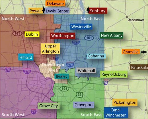 Columbus Ohio Neighborhoods Map Columbus Neighborhoods Columbus Oh Pinterest Ohio the