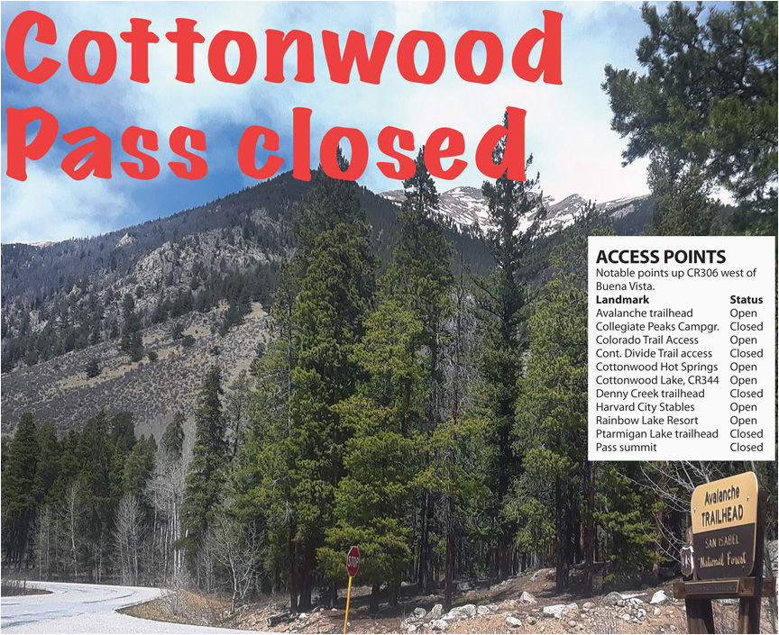 Cottonwood Pass Colorado Map Cottonwood Pass Closing for 2018 Summer Free Content