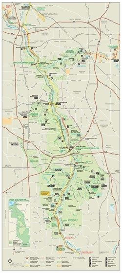 Cuyahoga Falls Ohio Map Scaled Down Version Of the Park Wide Map Showing the Boundaries Of