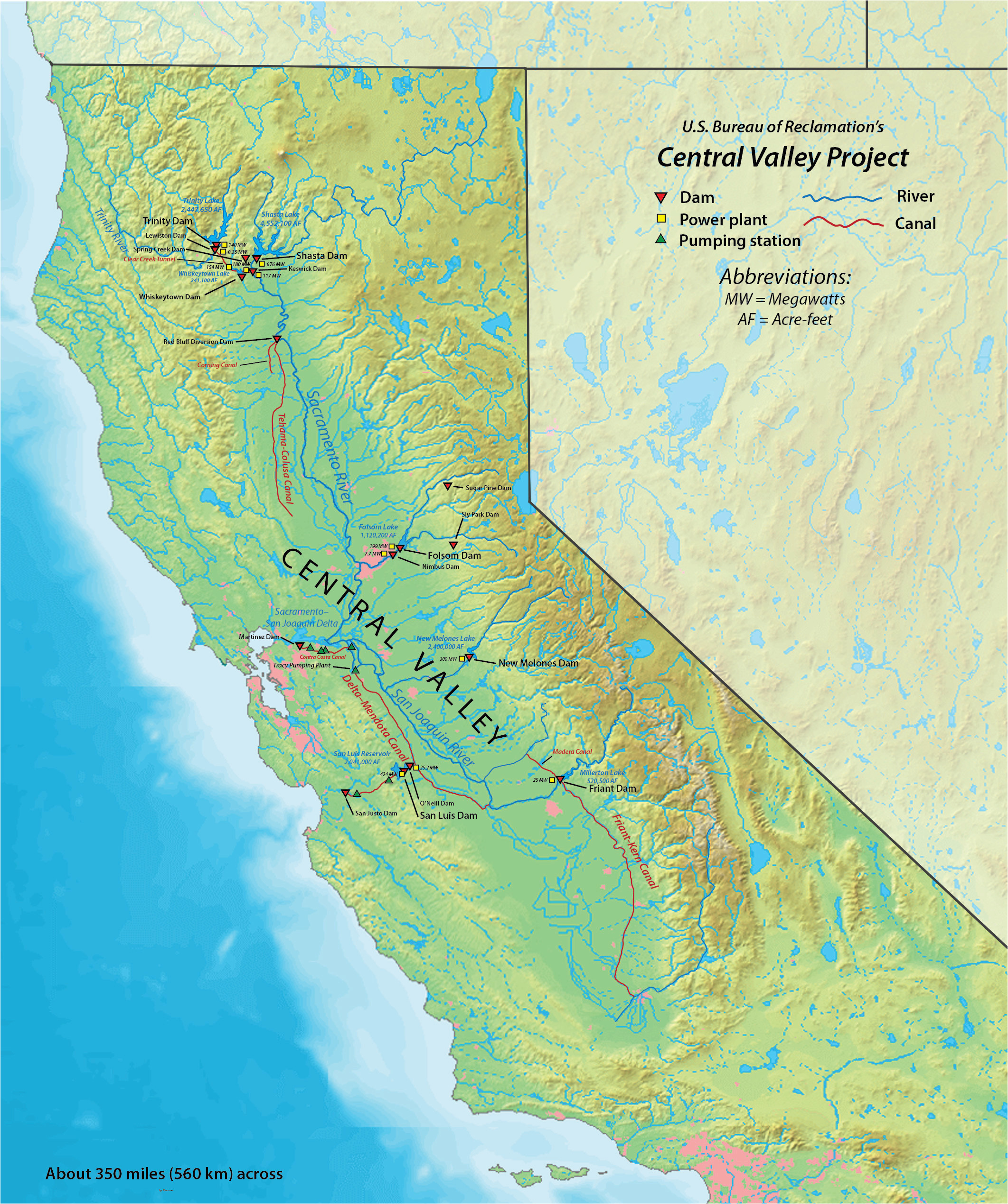 Dams In California Map Coachella Valley Map California Best California Map Central Wide