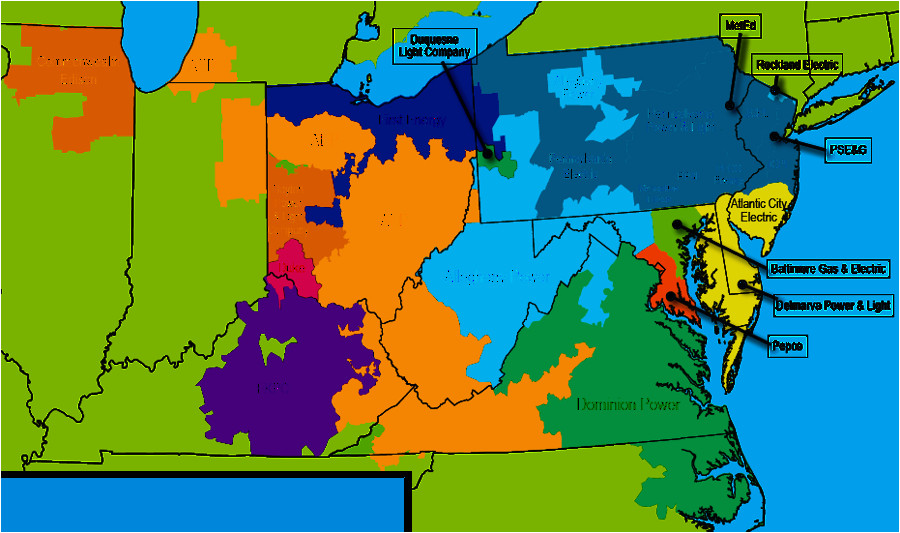 Dominion East Ohio Service area Map Electricity Transmission In Virginia