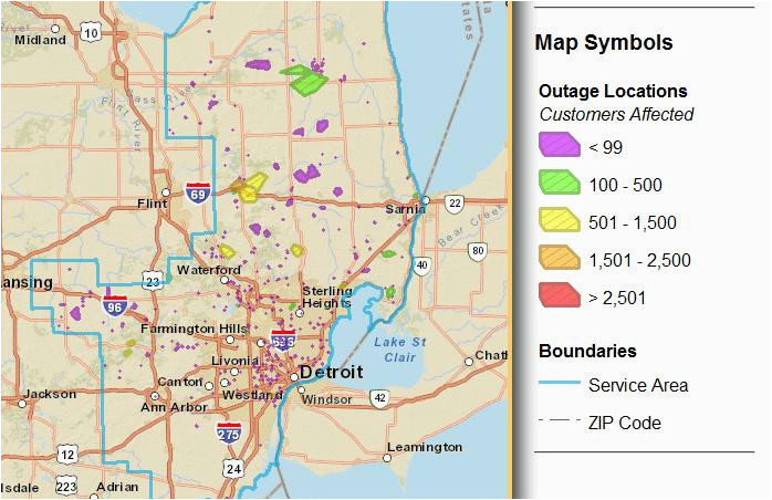 Dte Power Outage Map Michigan Consumers Energy Power Outage Map Beautiful Ed Power Outage Map