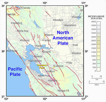 Fault Lines In California Map Hayward Fault Zone Wikipedia