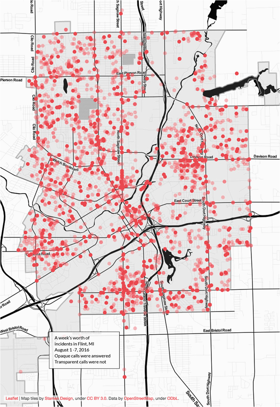 Flint Michigan Zip Code Map the Calls Left Unanswered Memo Random Medium