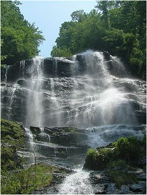 Georgia Waterfalls Map Waterfalls Of north Georgia Revolvy