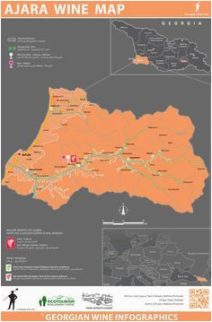 Georgia Winery Map Adjara Ajara Wine Map Georgian Wine Infographics Wineo In 2018