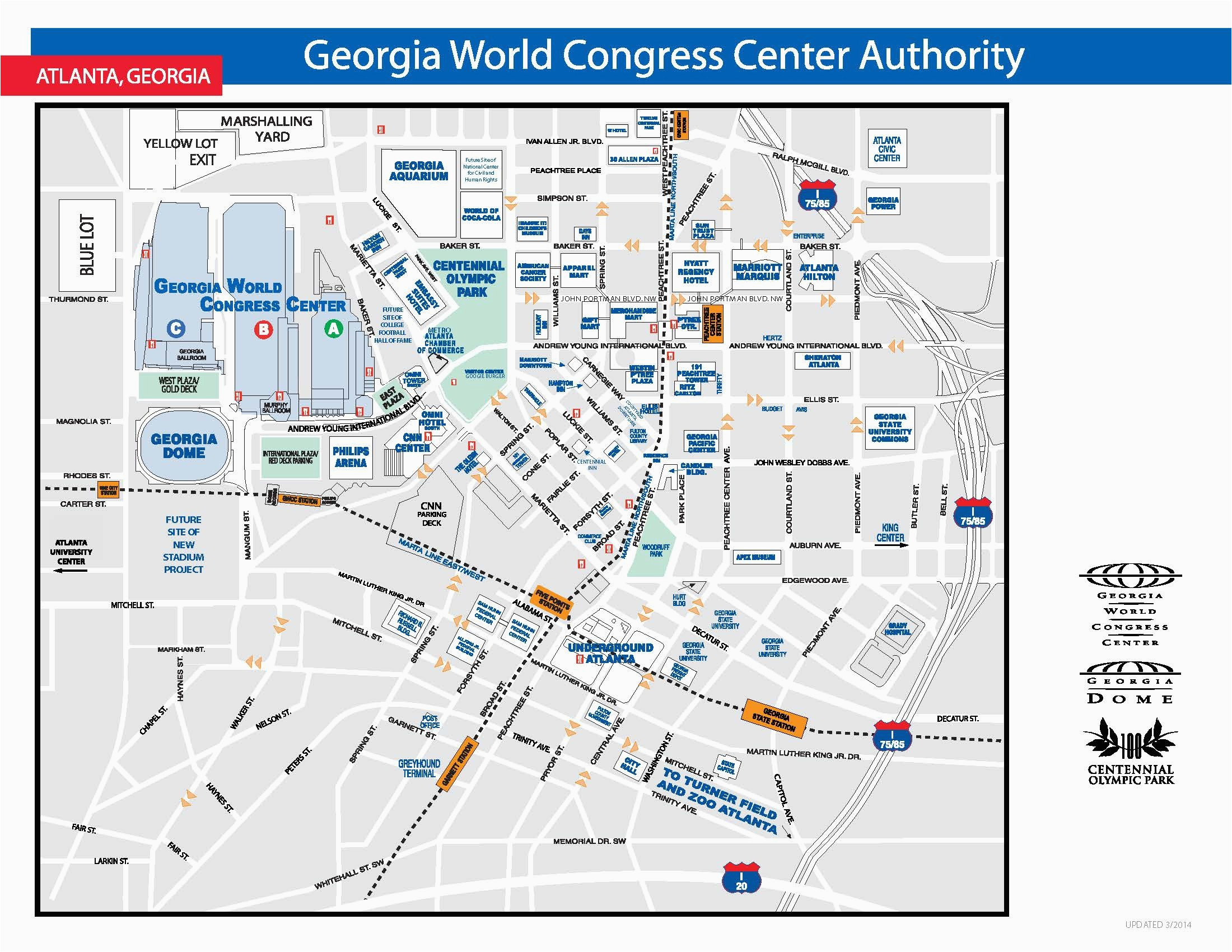 Georgia World Congress Center Map Georgia World Congress Center Map Unique News Maps Directions