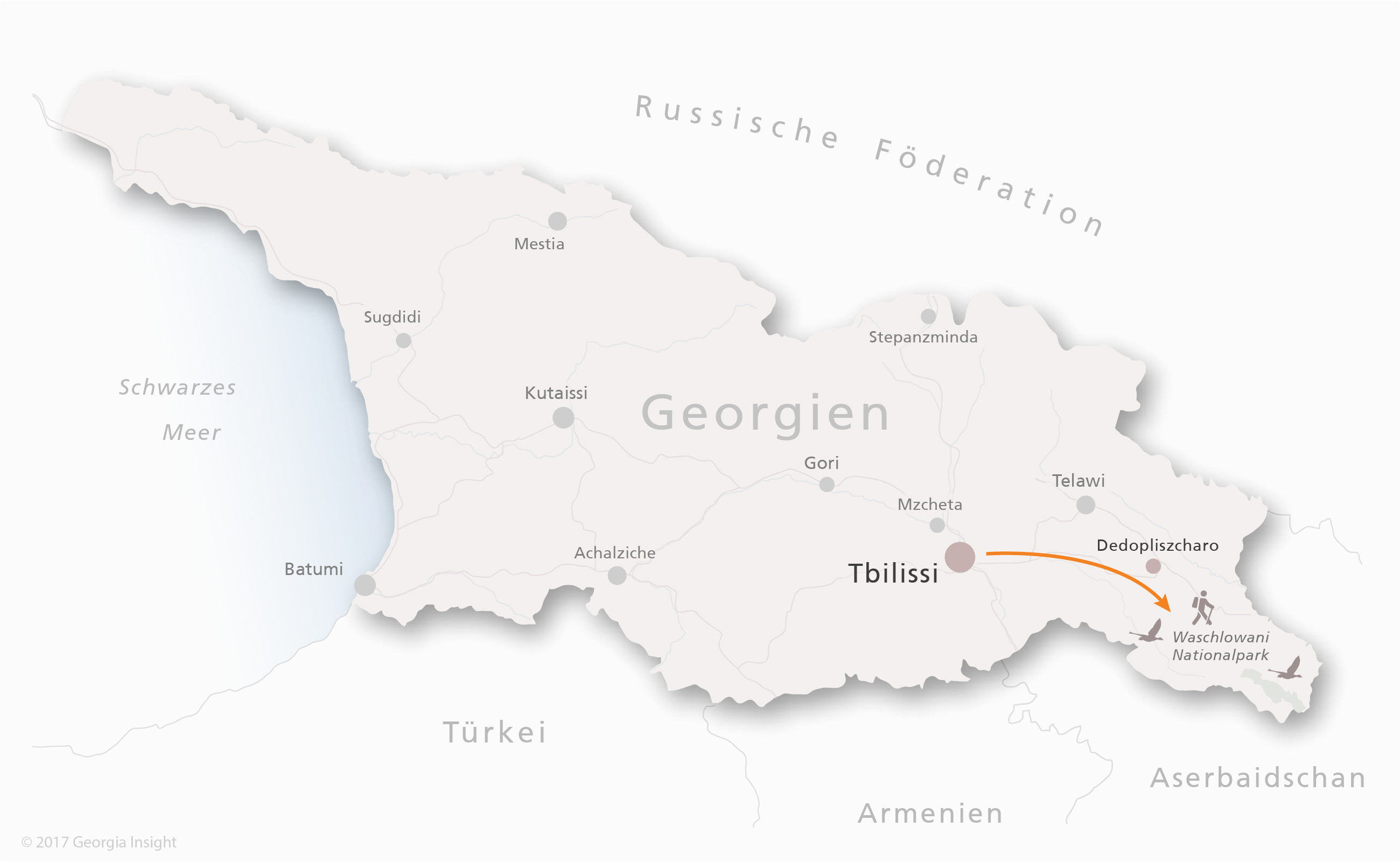 Gori Georgia Map Kurzreise Waschlowani 3 Tage Georgia Insight Reisen