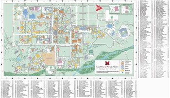 Granville Ohio Map Oxford Campus Map Miami University Click to Pdf Download Trees