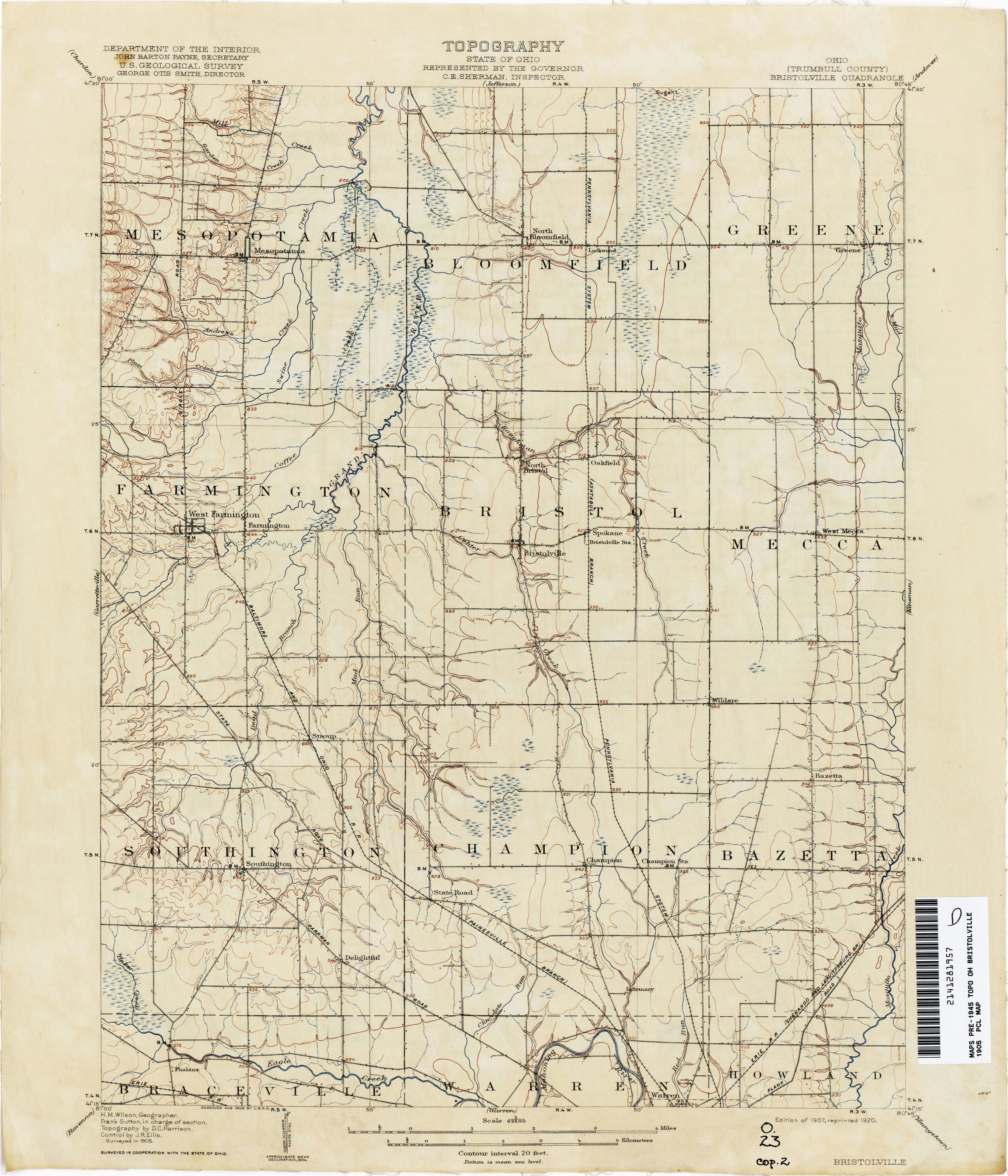 Harrison County Ohio Map Ohio Historical topographic Maps Perry Castaa Eda Map Collection