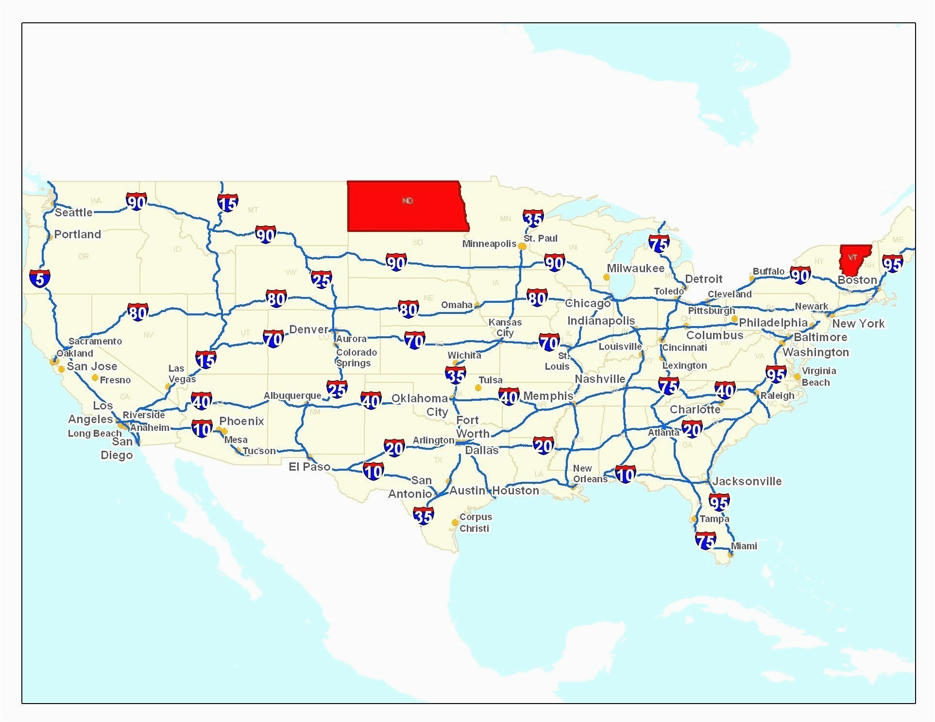 Interstate Map Of Ohio Map Of the United States Highways Valid Map Interstate Highways In