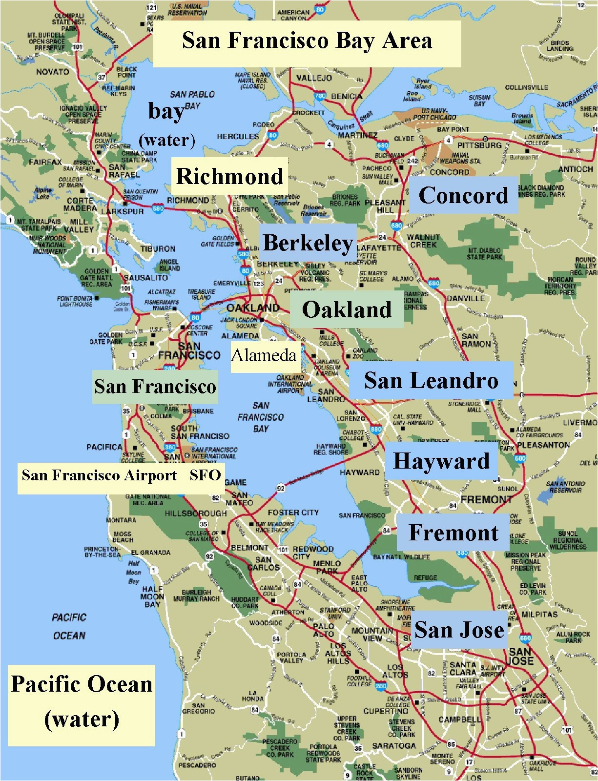 Lafayette California Map Map San Francisco Bay area California Valid Map California Map