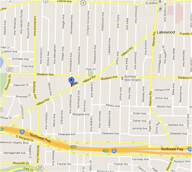 Lakewood Ohio Street Map Eye Center Of Lakewood