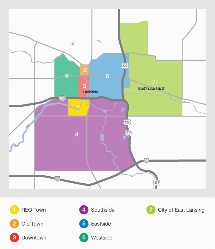 Lansing Michigan Zip Code Map Awesome Map Of Lansing Mi Pictures Printable Map New