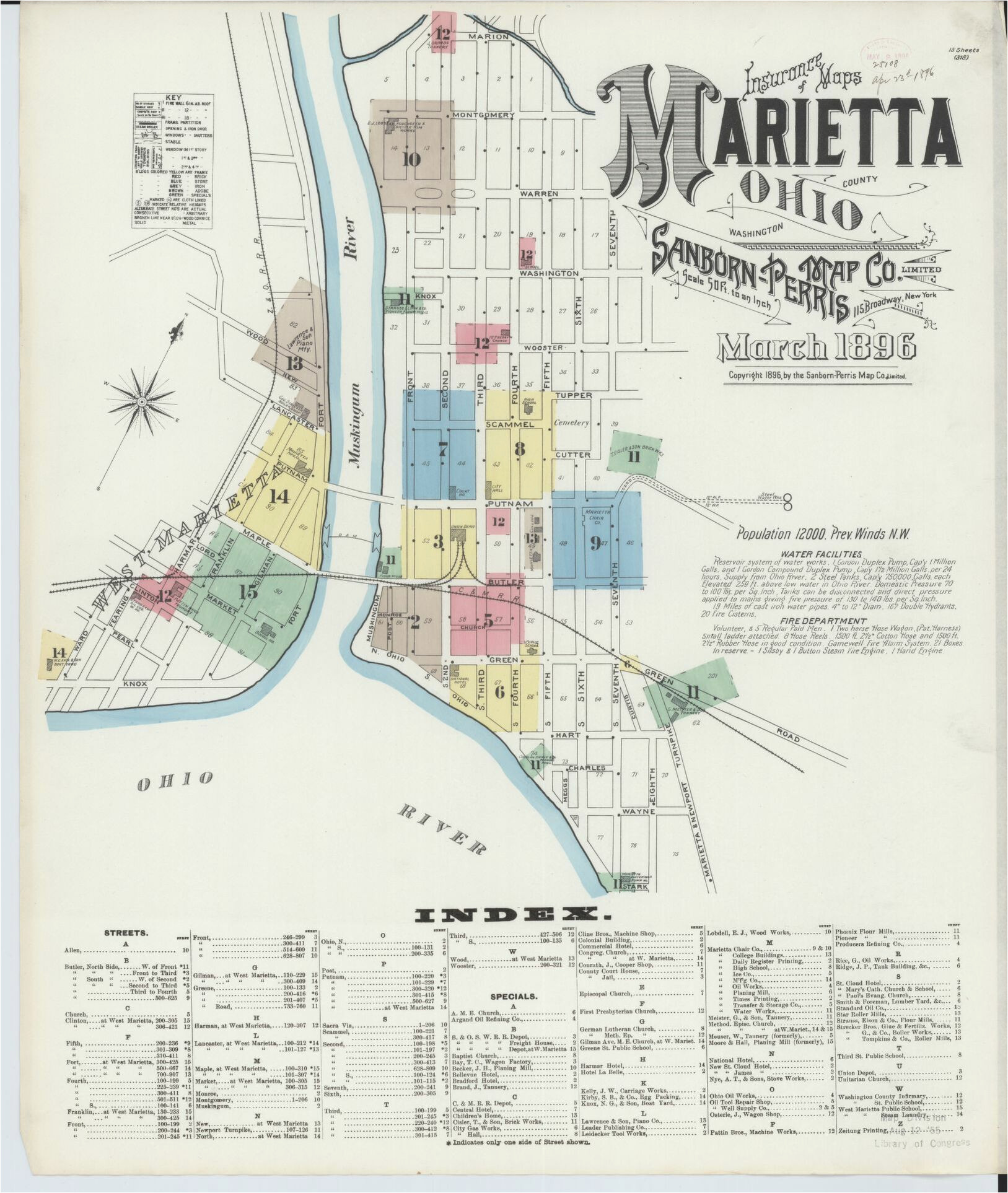 Map Elyria Ohio Map Ohio Library Of Congress