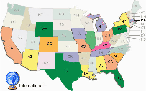 Map From Flint Michigan to Birmingham Alabama Sensory Learning