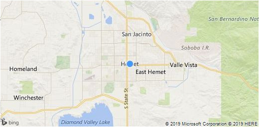 Map Hemet California area Hemet area Map Information