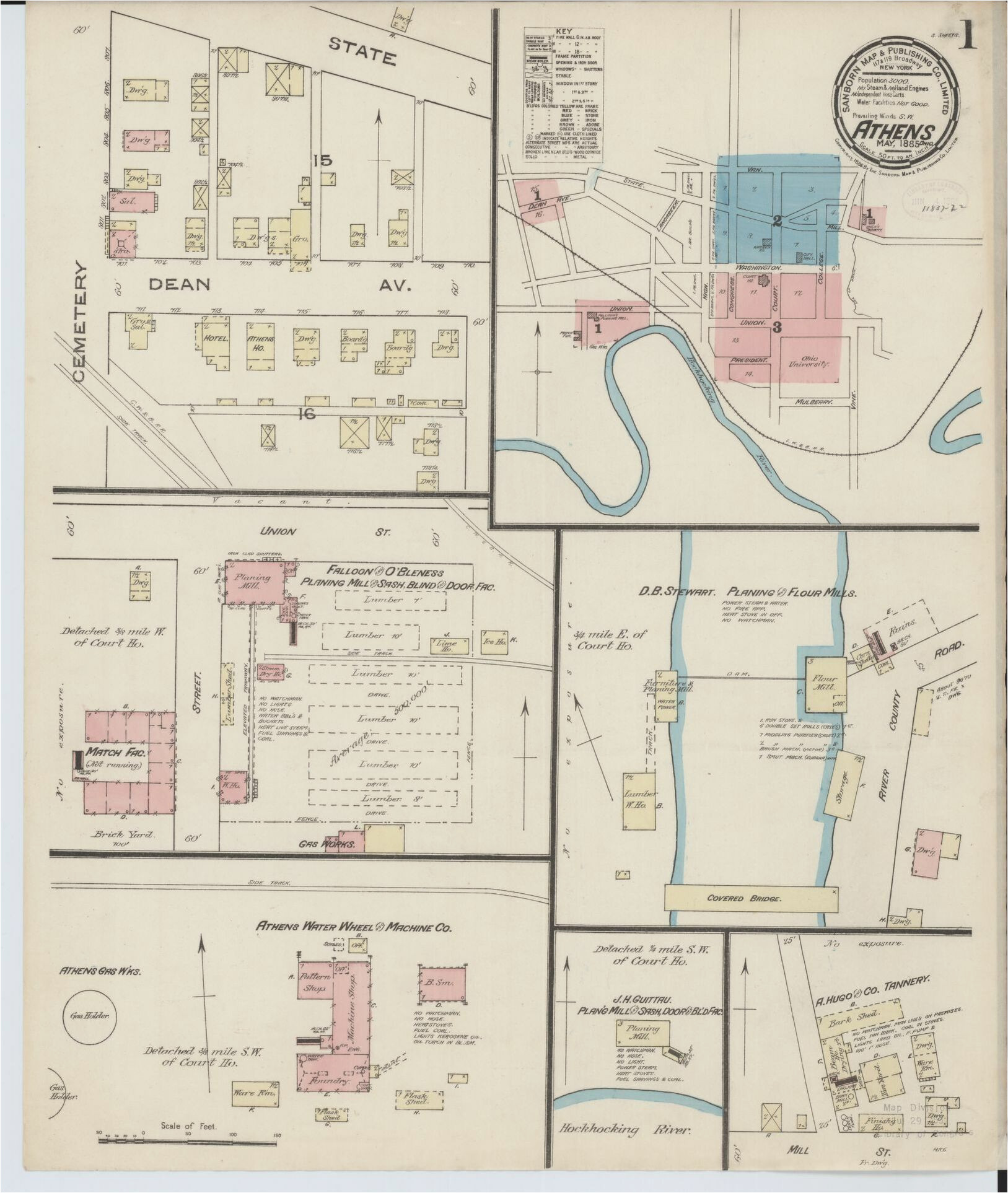Map Of Batavia Ohio Sanborn Maps 1880 to 1889 Ohio Library Of Congress