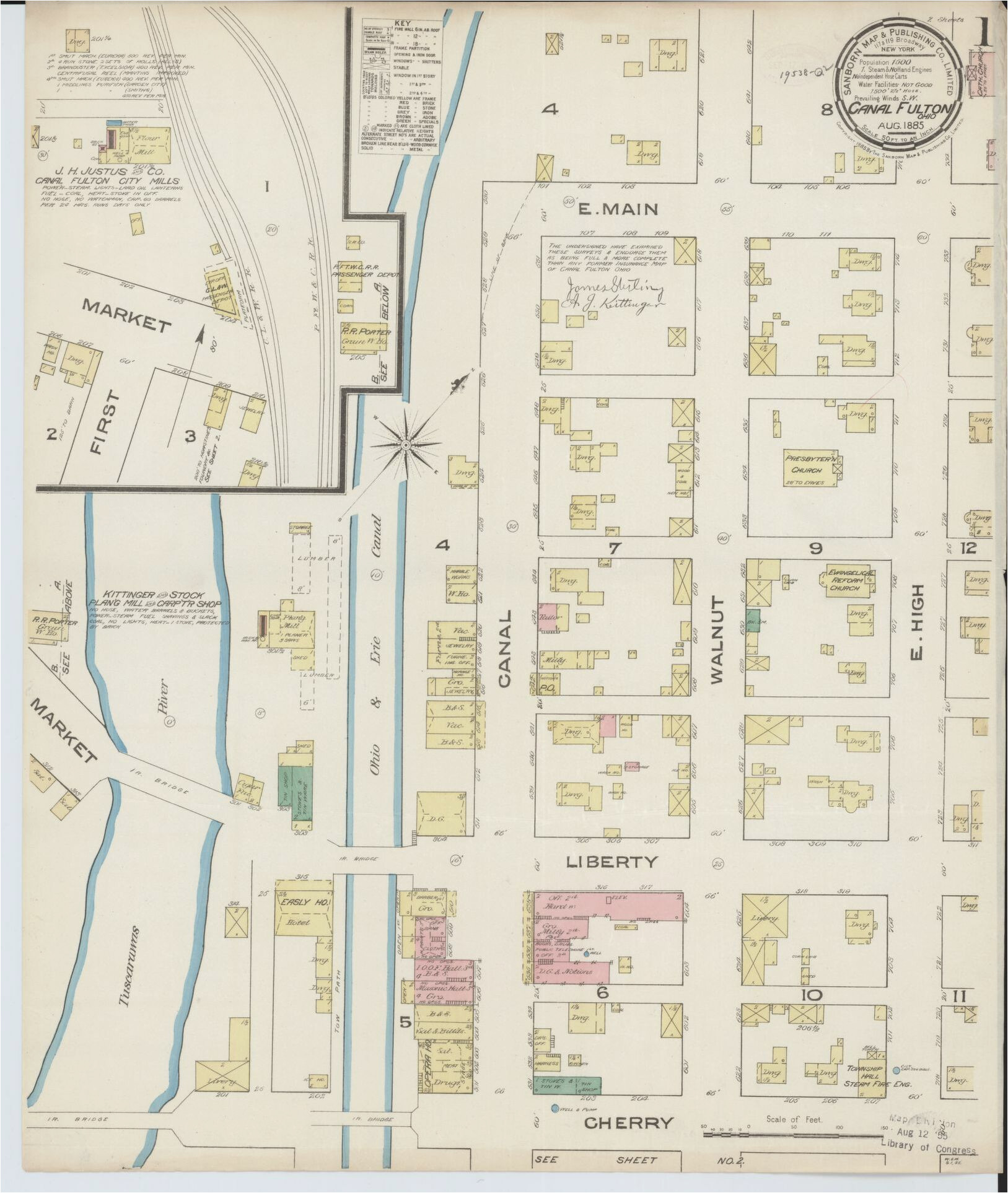 Map Of Batavia Ohio Sanborn Maps 1880 to 1889 Ohio Library Of Congress